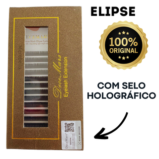 Cílios Decemars Elipse Super Preto Ellipse Extensão Alongamento De Cilios Adesivo Retenão Fio a Fio em Oferta na Shopee