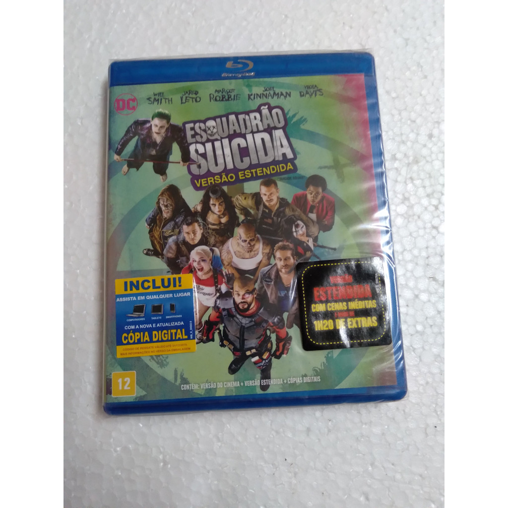 blu ray esquadrão suicida