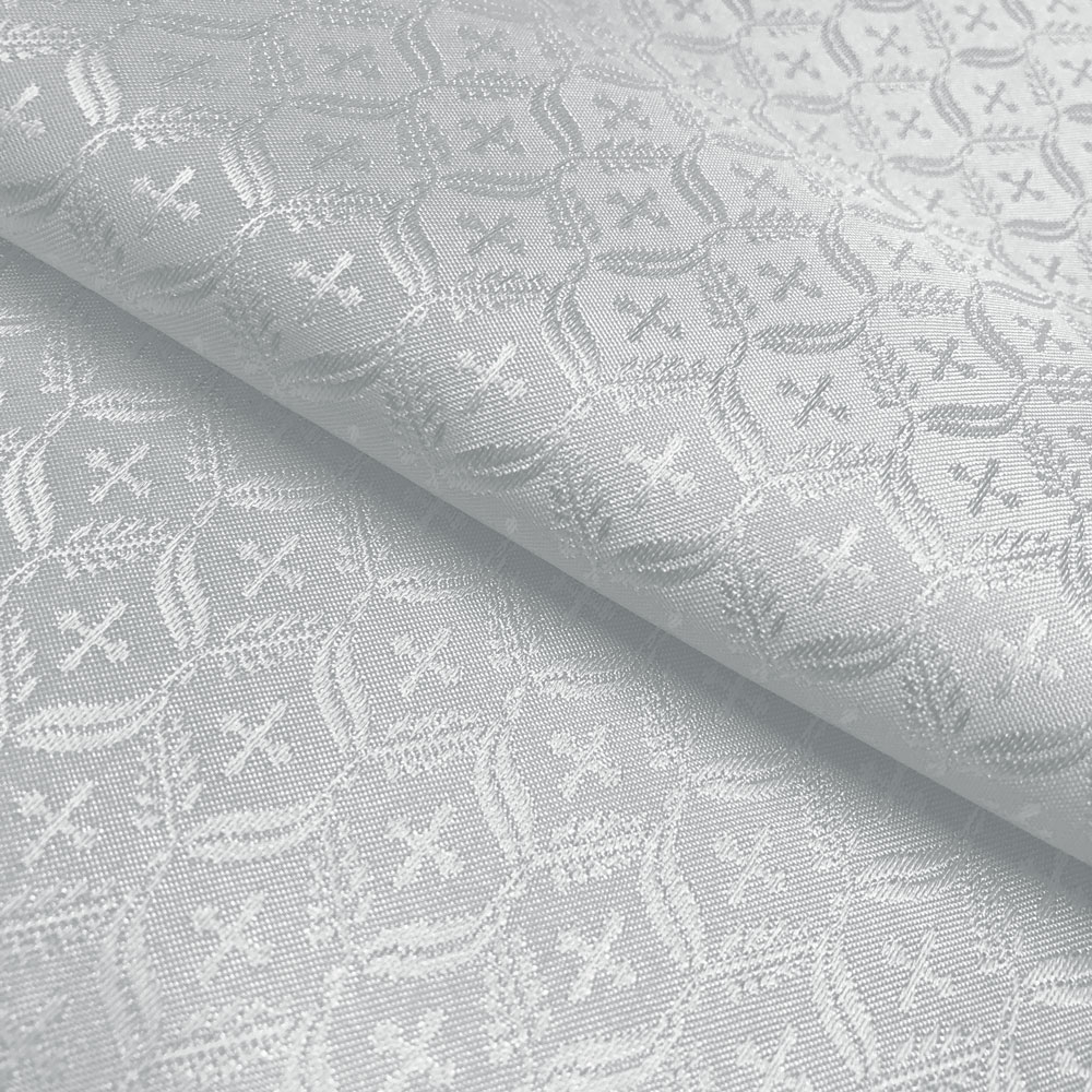 Tecido Litúrgico Adamascado Koine 1,00 m x 1,5m larg des 046 - Branco