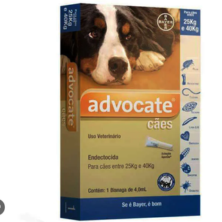 Advocate Antipulgas para Cães acima de 25kg 1 Pipeta de 4ml Elanco em Oferta na Shopee