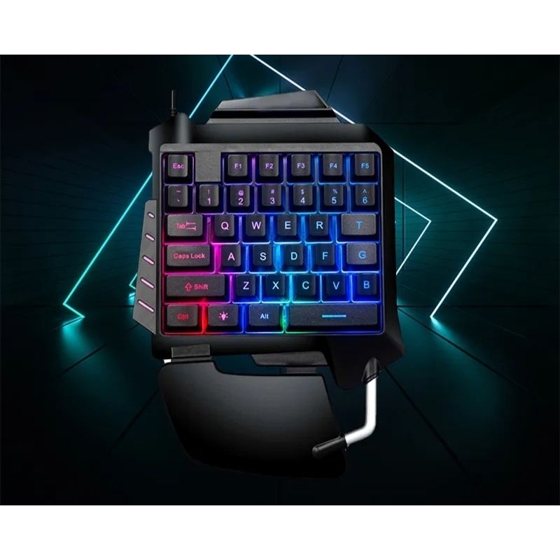 Mini teclado e mouse mobile perfeito para jogar farlight 84 e free fire