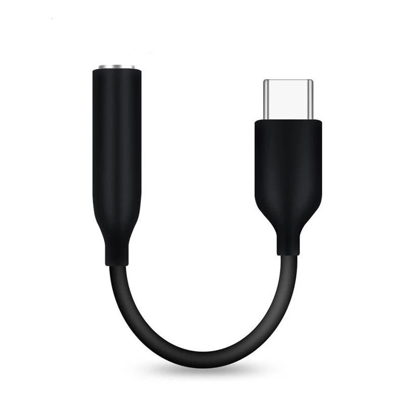 Adaptador De Fone De Ouvido AUX Tipo C A 3,5mm Usb Para Cabo De Áudio 3,5mm Samsung COR PRETO em Oferta na Shopee