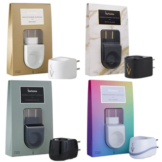 Aromatizador e Difusor Elétrico Via Aroma Bivolt Porcelana, Standard ou Led Cromo Escolha o Seu