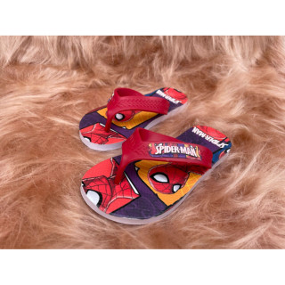 Chinelo infantil menino criança Homem-Aranha confortável vermelho