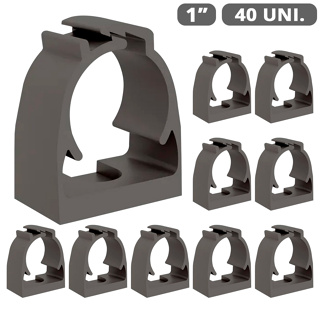 Kit 40 Pçs Abraçadeira Click PVC P/Tubo Condulete 1 Polegada Varias Cores em Oferta na Shopee