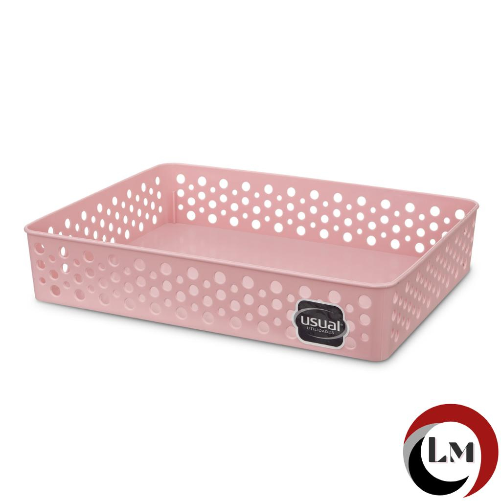 Cestos Organizador Multiuso G (34x25)  Ideal p/ Gavetas em Oferta na Shopee