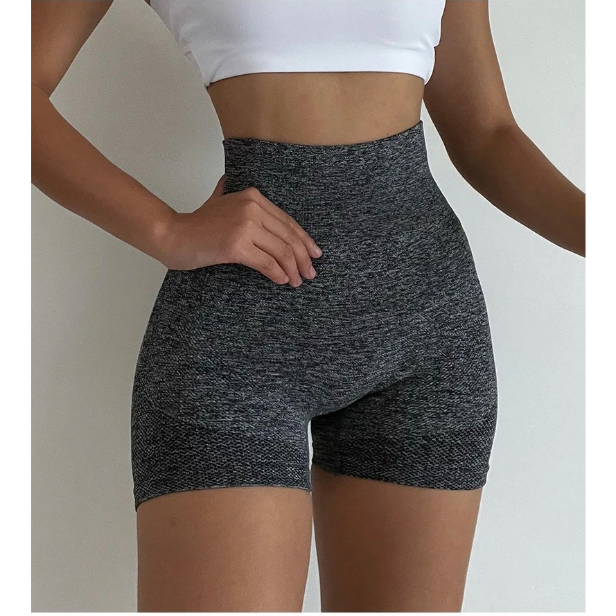 Short Legging Fitness Levanta Bumbum Poliamida Roupas Femininas Short Academia Feminine Meia Coxa Cós Alto  Esportivo Confortável Leggings Calça De Ioga - Envio Imediato