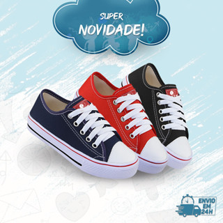 Tênis Infantil Star cano baixo All Moda Escola passeio Menino Menina confortavel Promoção Dult´s