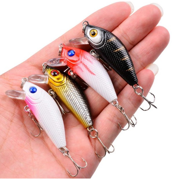 ISCA ARTIFICIAL MEIA ÁGUA 5CM E 3.6 GRAMAS PARA TUCUNARÉ, DOURADOS, TRAÍRA, ROBALO - 1 UNIDADE em Oferta na Shopee