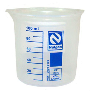 Becker Em Polipropileno 100 Ml Graduado 10/10 Ml – Nalgon em Oferta na Shopee