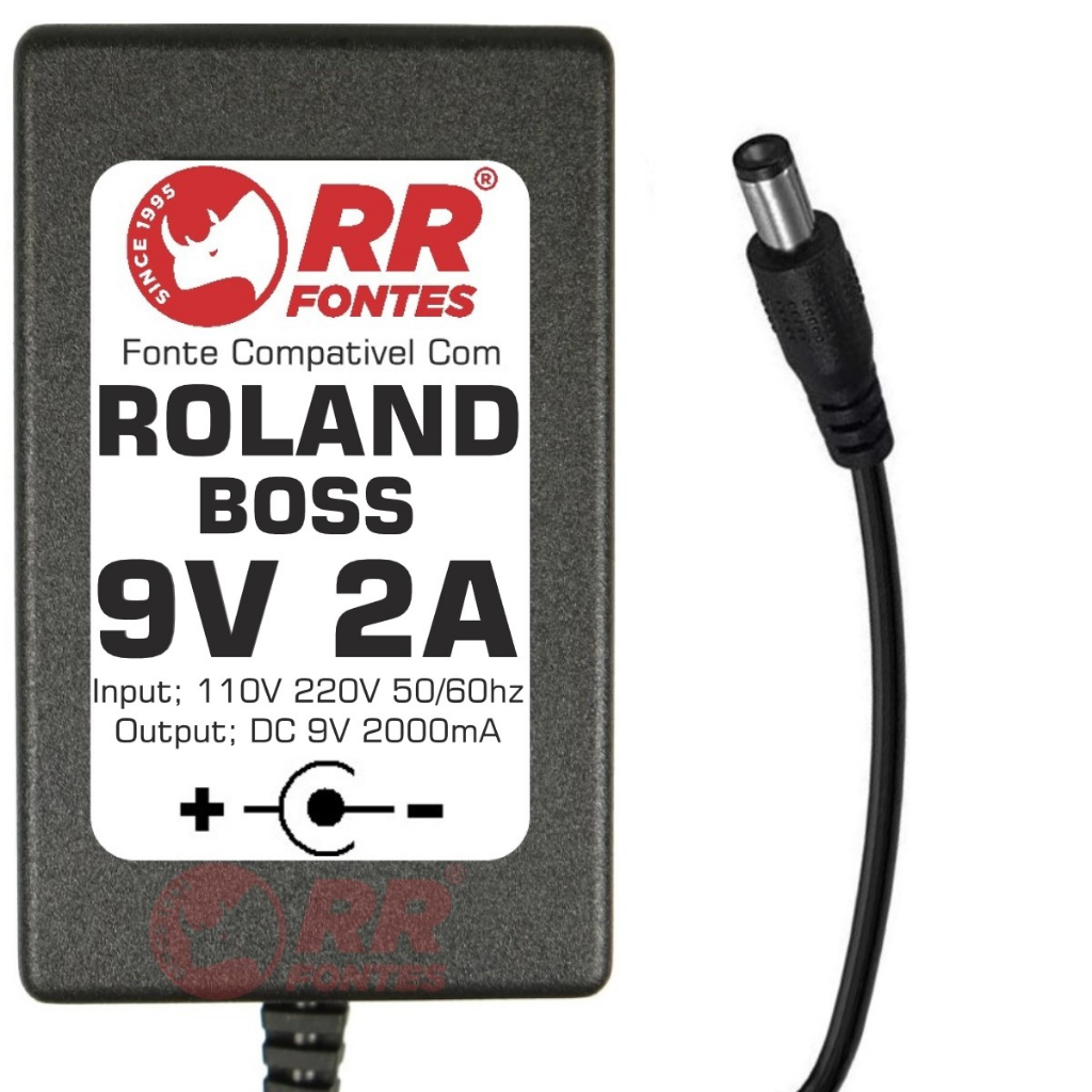 Fonte DC 9V 2A Para Piano, Teclado, Pedal e sintetizador Roland Boss — imagem 2 de 2