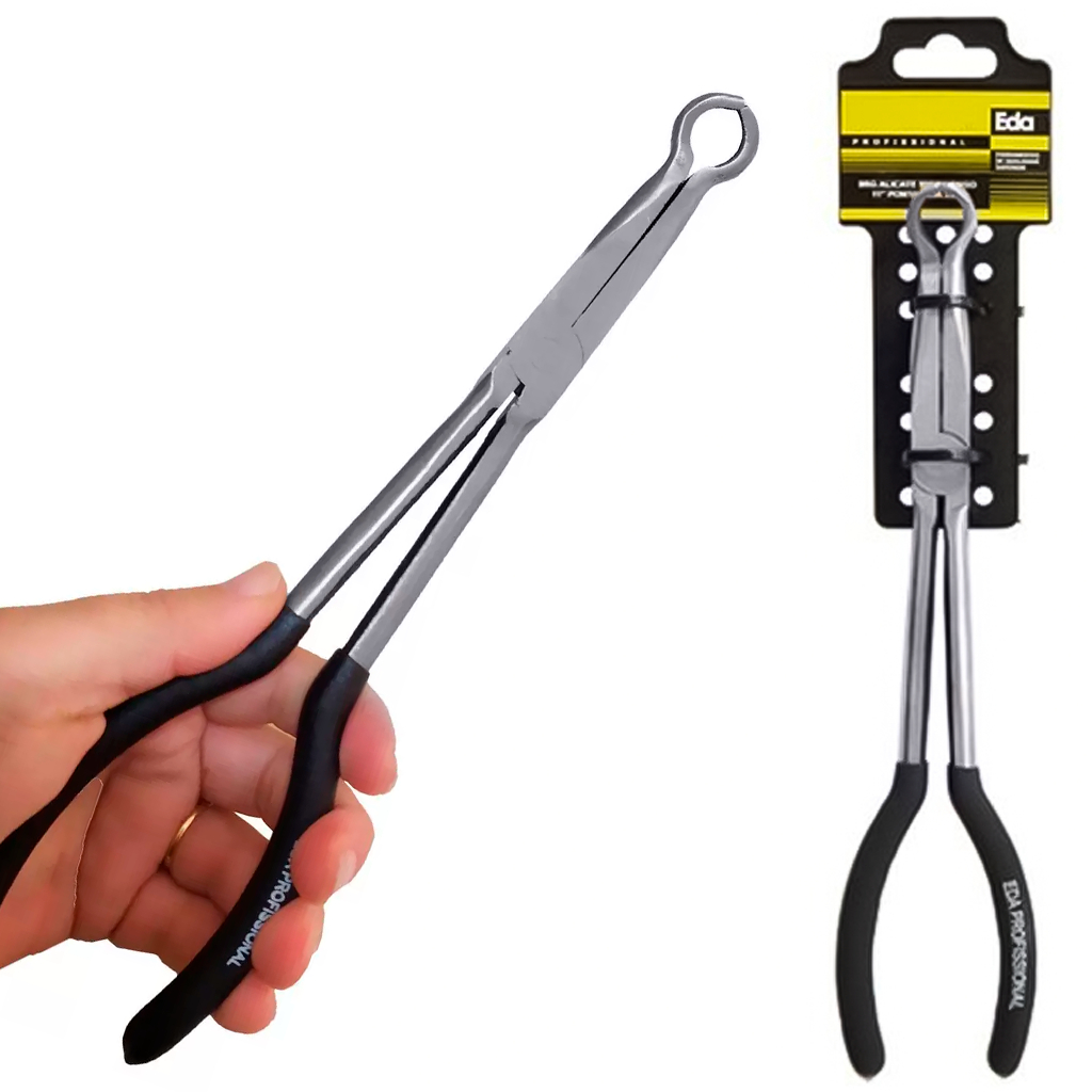 Alicate Bico Longo  11 Polegadas Ponta Meia Lua Profissional Eda - Home & Living