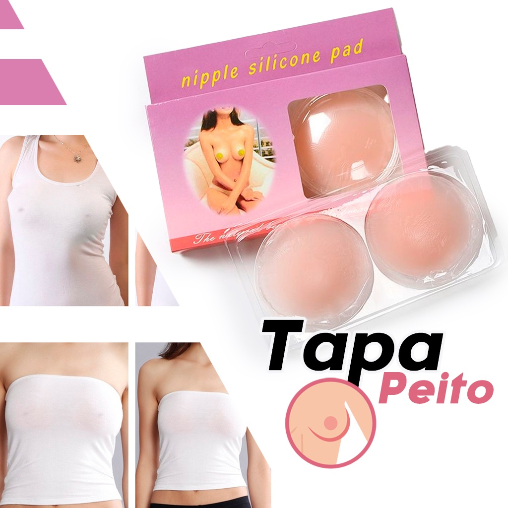 Protetor de Mamilo Tapa Peito Bico Mamilos de Silicone Sutia Adesivo Esconde Seios