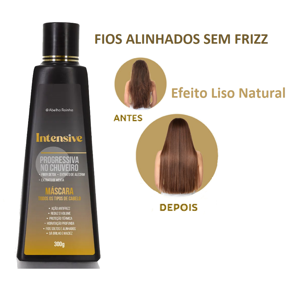 Máscara Progressiva No Chuveiro Intensive - Abelha Rainha 300g
