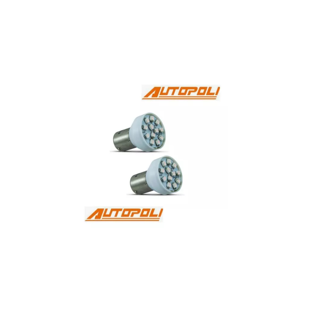 Par Lampada Pisca Led 2 Polo 1034 12v Cor Branc Autopoli 293