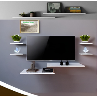 Rack Suspenso Para Quartos E Salas Com 6 Nichos Prateleiras Branco em Oferta na Shopee