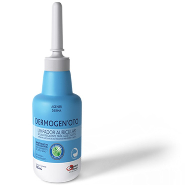 Dermogen Oto 100ml Limpador Auricular para Cães e Gatos Agener - Pets