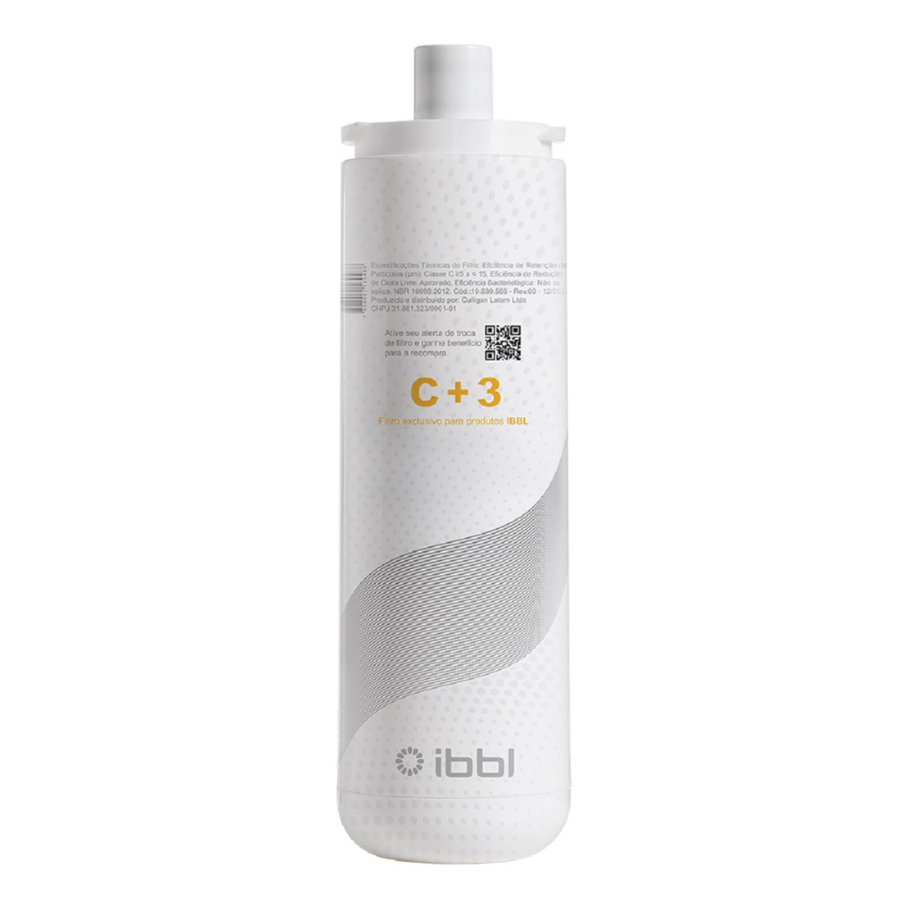 Refil C+3 Natural Filtro Purificador De Água Ibbl. Fr600