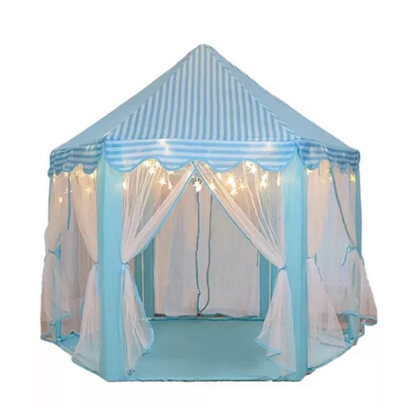 Tenda Castelo Barraca Cabana Menino Pequeno Principe com Fio de  Luz Led Formato Estrela