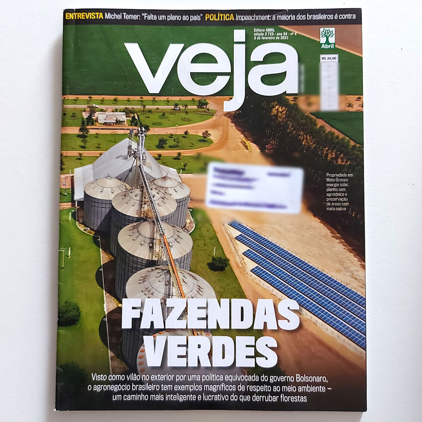 Revista Veja 2723 3/2/2021 Fazendas Verdes / Michel Temer S2