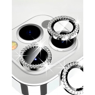 Kit Película Câmera Luxo Strass Decoração Diamante Pedrinha Brilhante iPhone 14/14 PLUS/14 PRO/14 PRO MAX