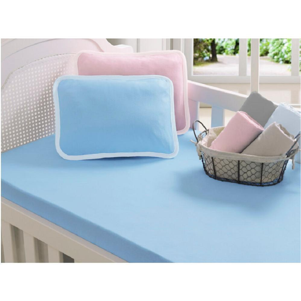 Lençol Para Berço Americano com Elástico Malha de Algodão 70x130x12cm Toque Macio Conforto Para seu Bebê