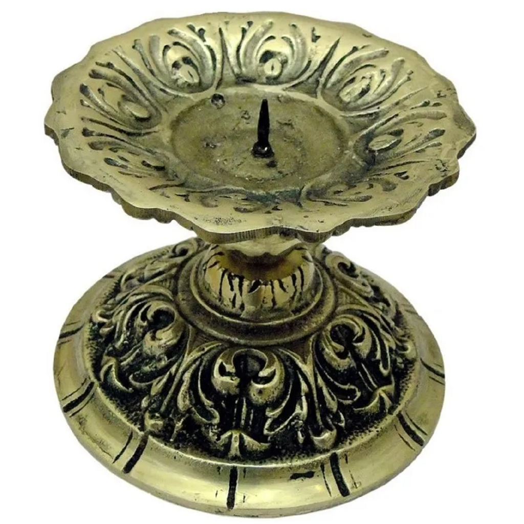 Castiçal Vela 7 Dias Bronze Presentes Casa Igrejas Religião