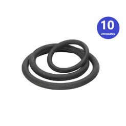 KIT 10 Anel de Borracha Vedação para Tubo Esgoto PVC DN100 / DN75 / DN50 /DN40