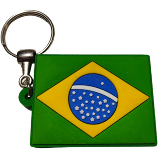 Chaveiro Emborrachado Extensor  Martelo Bandeira do Brasil alto relevo e definição em Oferta na Shopee