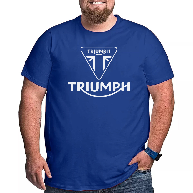 Camiseta Triumph Plus Size Camisa Moto Motoqueiro G1 G2 G3 Tamanho Grande Masculina Estampada Pronta Entrega