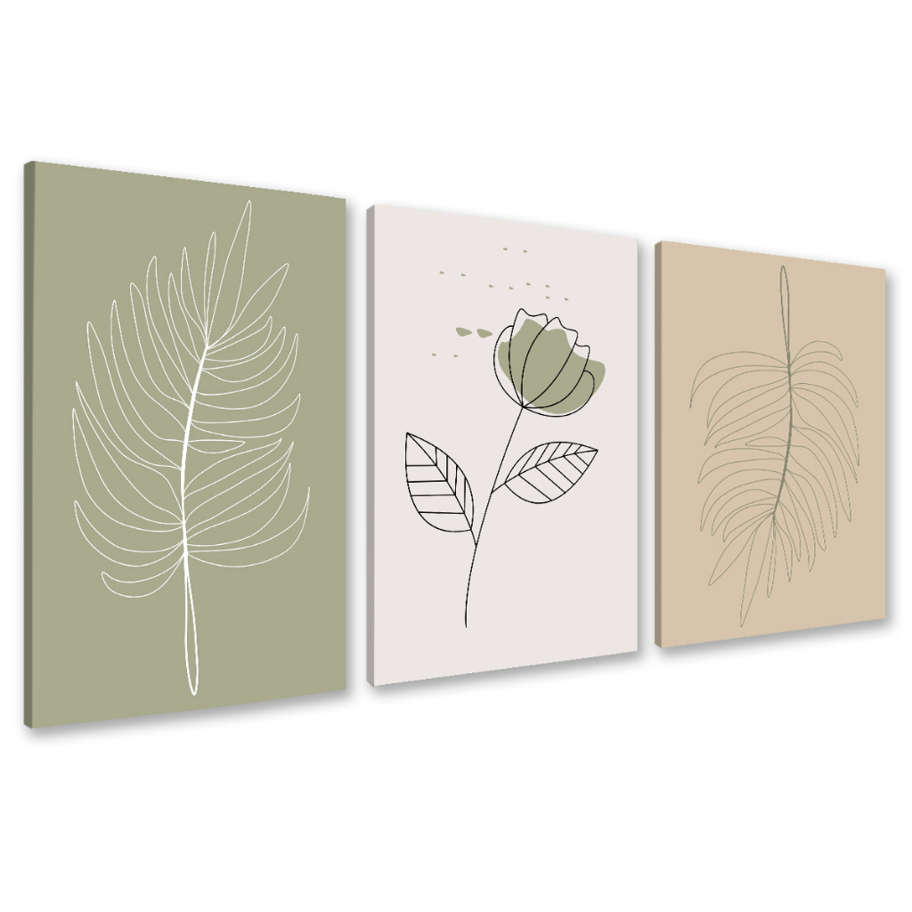 Kit Quadro Decorativo 40x60 cm Sala Minimalista Moderno Grande Recepção Escritório