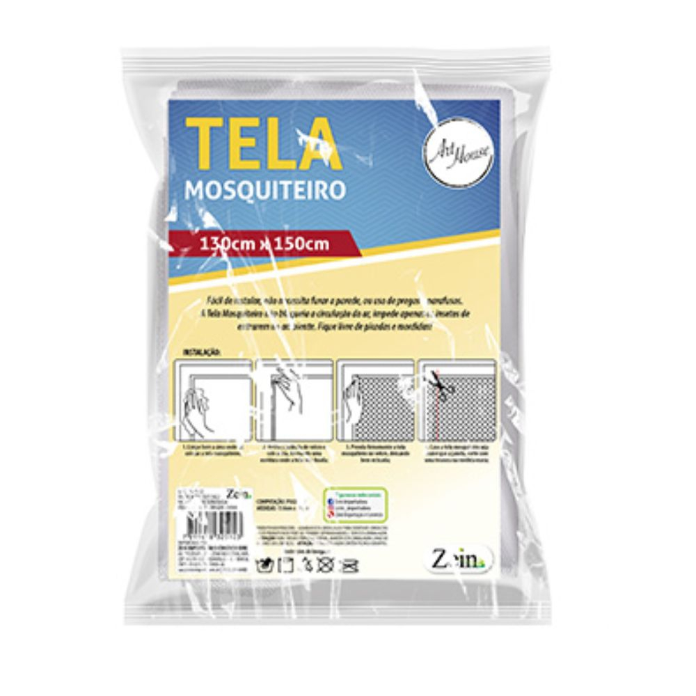 Tela Mosquiteiro Contra Insetos Janela Ou Porta 130x150cm