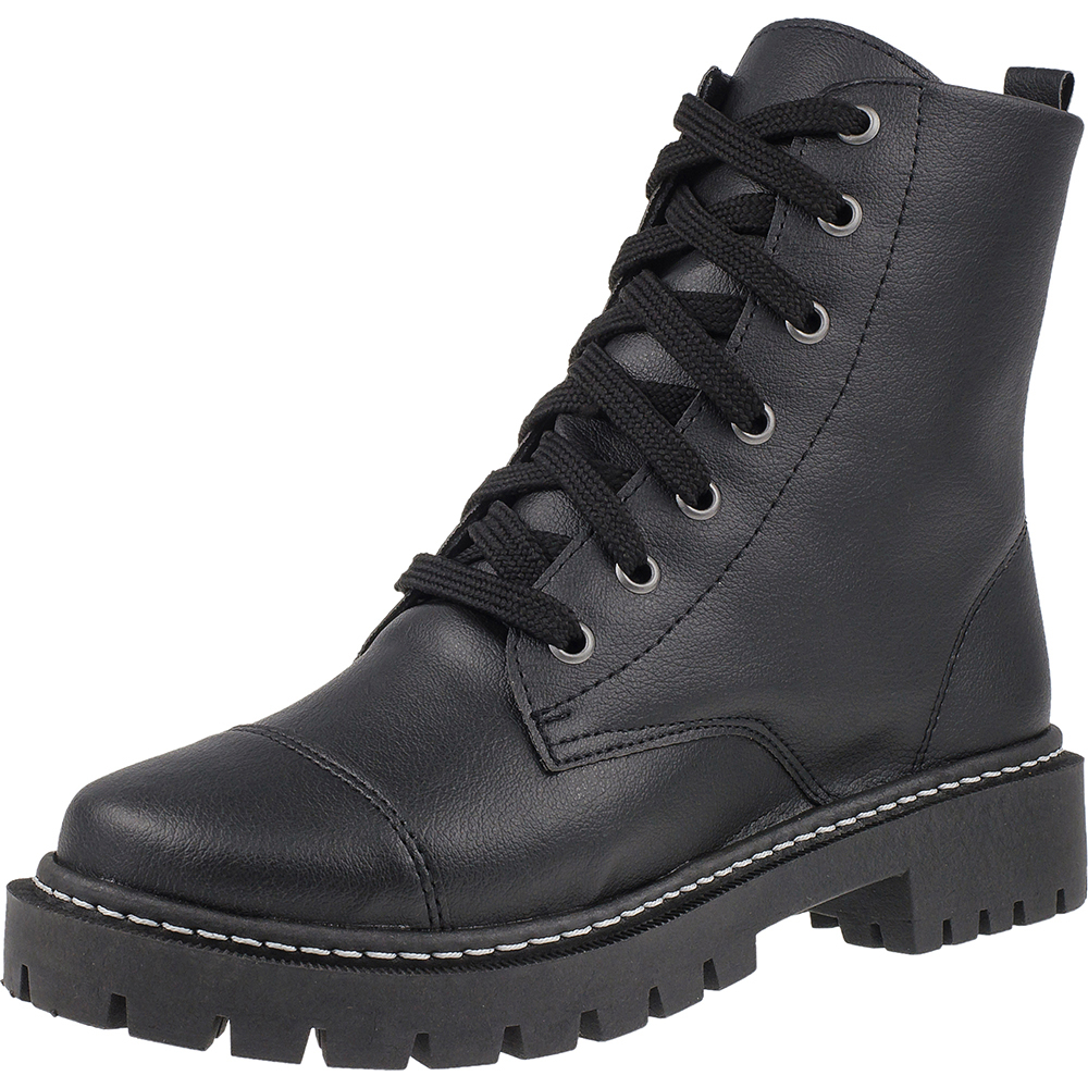 Bota Coturno Feminino Tratorada Confort Blogueira