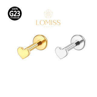 Piercing Helix Tragus Conch Boca-Medusa Labret Rosca Interna Titânio Pvd Coração em Oferta na Shopee