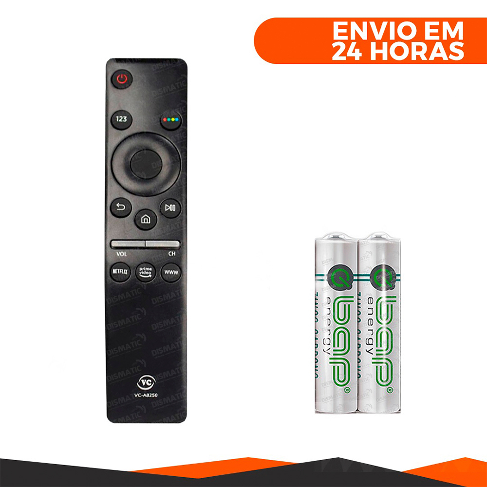 Controle Remoto Smart Tv 4k Samsung com Botão Netflix Amazon Internet