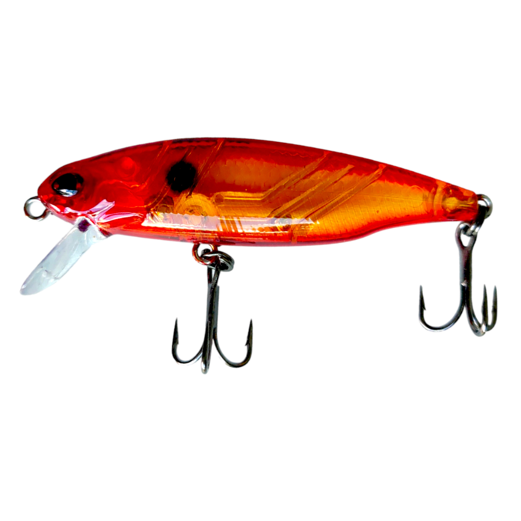 Isca Bay Hunter Minnow 70 Meia Água Flutuante Rattlin 7g 7cm Marine VMC Hooks
