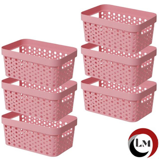 Kit 06 Caixa Cesto Organizador S/ Tampa  4,5 Litros em Oferta na Shopee