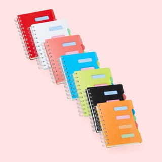 Caderno Pequeno Com Divisórias Espiral Anotações Pauta
