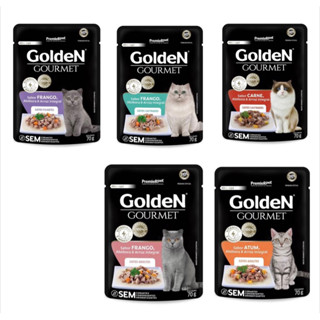 Sachê Golden Gato Goumet Caixa com 20 unidades de 70g cada Sache