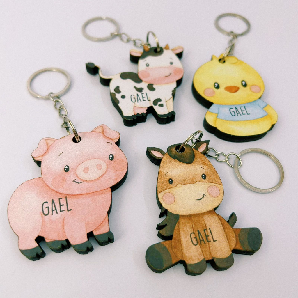 Chaveiro ou Imã Geladeira com Nome Personalizado, Lembrancinha -  Fazendinha