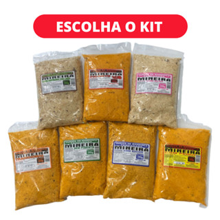 KIT 06 Farofa Mineira Original 350g (Escolha o Sabor)