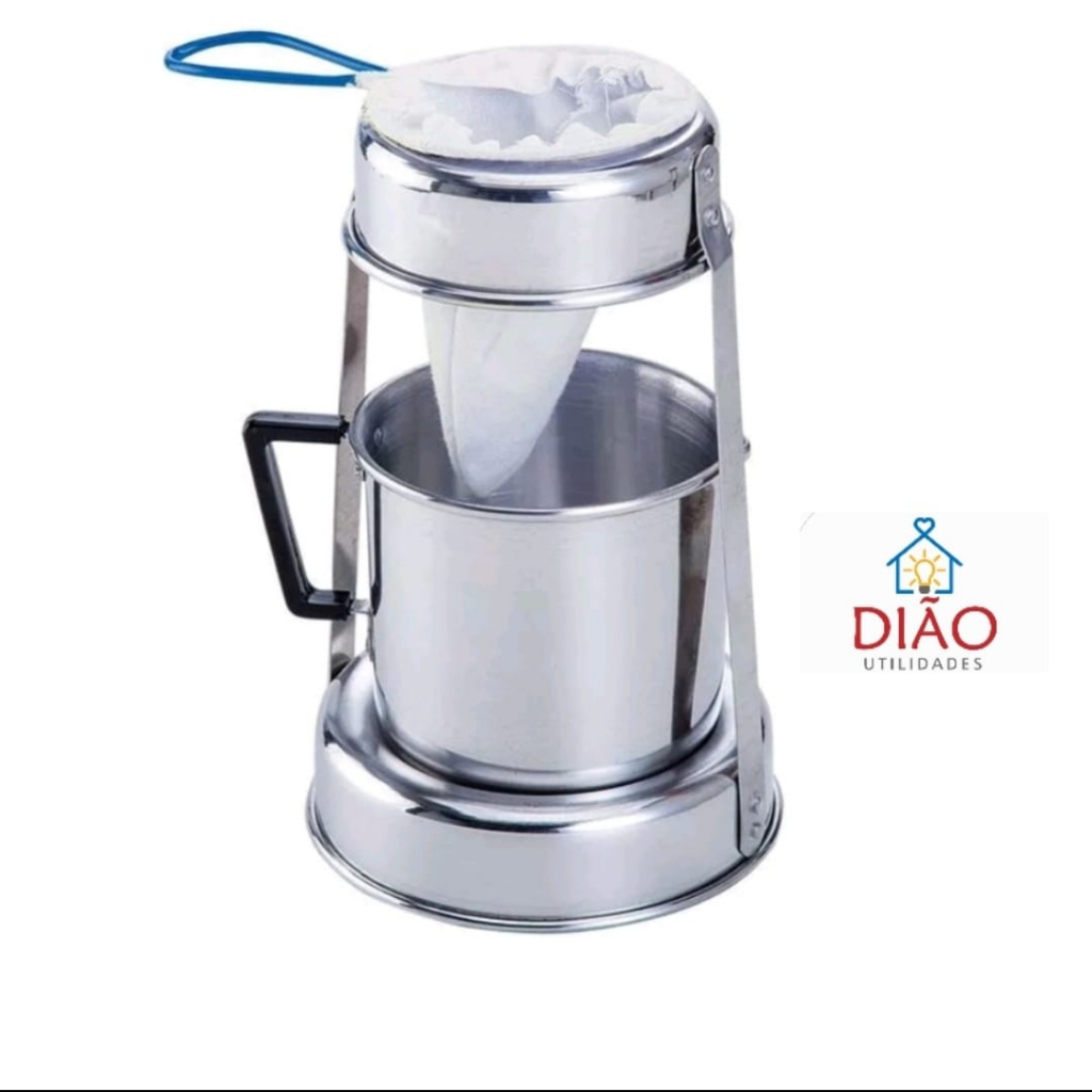 Coador De Café Com lindo Suporte e Leiteira