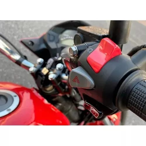 Punho De Partida Pisca alerta Cb500 Universal Titan Fan 160 150 Sem Plug — imagem 2 de 2