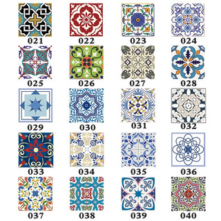 10 PEÇAS Adesivo De Azulejo Português Para Cozinha Banheiro Box Faixa Lavável 12cmx12cm