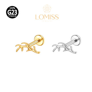 Piercing Helix Tragus Conch Boca-Medusa Labret Titânio G23 PVD Galho em Oferta na Shopee