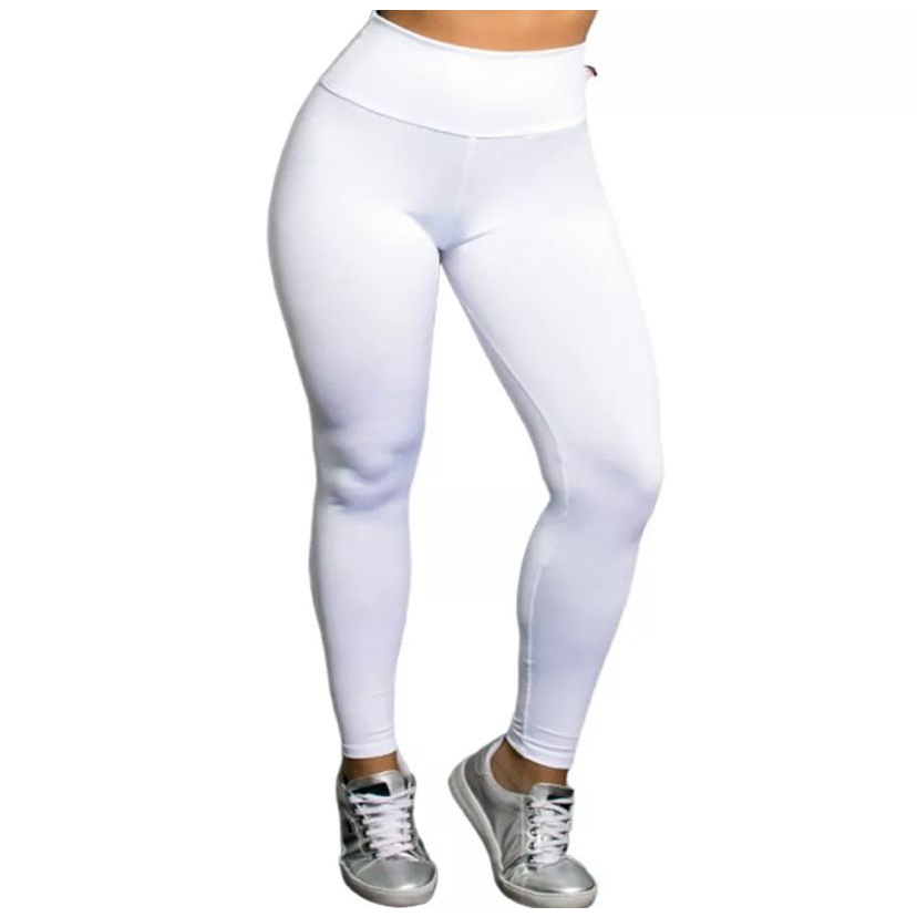 Legging Feminina Cós Alto Suplex calça passeio academia caminhada confortável