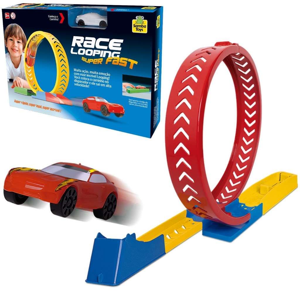 Brinquedo Pista Race Looping Super Fast Hot Wheels Menino