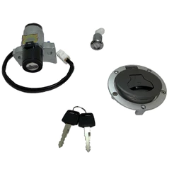 Kit com Chaves e Ignição Tampa de Tanque e trava do banco - Honda Twister 250 2019 2020 2021 2022