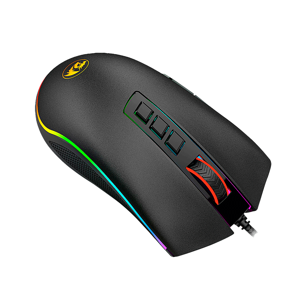 Mouse Gamer Redragon Cobra M711, 10000 DPI Preto