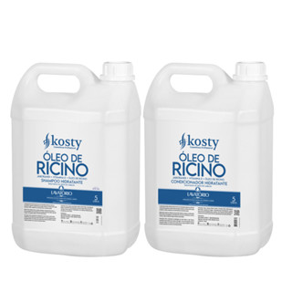 kit Shampoo E Condiocionador De Oleo De Ricino Kosty 5l Cada